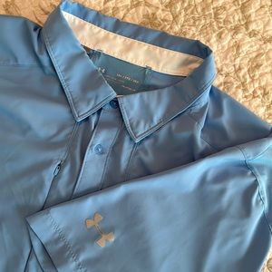 Under Armor Button Down Shirt Blue